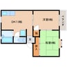 和歌山線/五条駅 徒歩9分 2階 築31年 2DKの間取り