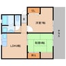 近鉄大阪線（近畿）/大和高田駅 徒歩14分 1階 築32年 2LDKの間取り