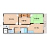 近鉄南大阪線/尺土駅 徒歩2分 4階 築27年 3DKの間取り