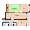 近鉄南大阪線/尺土駅 徒歩3分 3階 築41年 3LDKの間取り