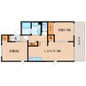 近鉄御所線/近鉄新庄駅 徒歩6分 1階 築37年 2LDKの間取り