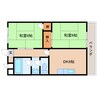 近鉄大阪線（近畿）/大和高田駅 徒歩5分 5階 築36年 2DKの間取り