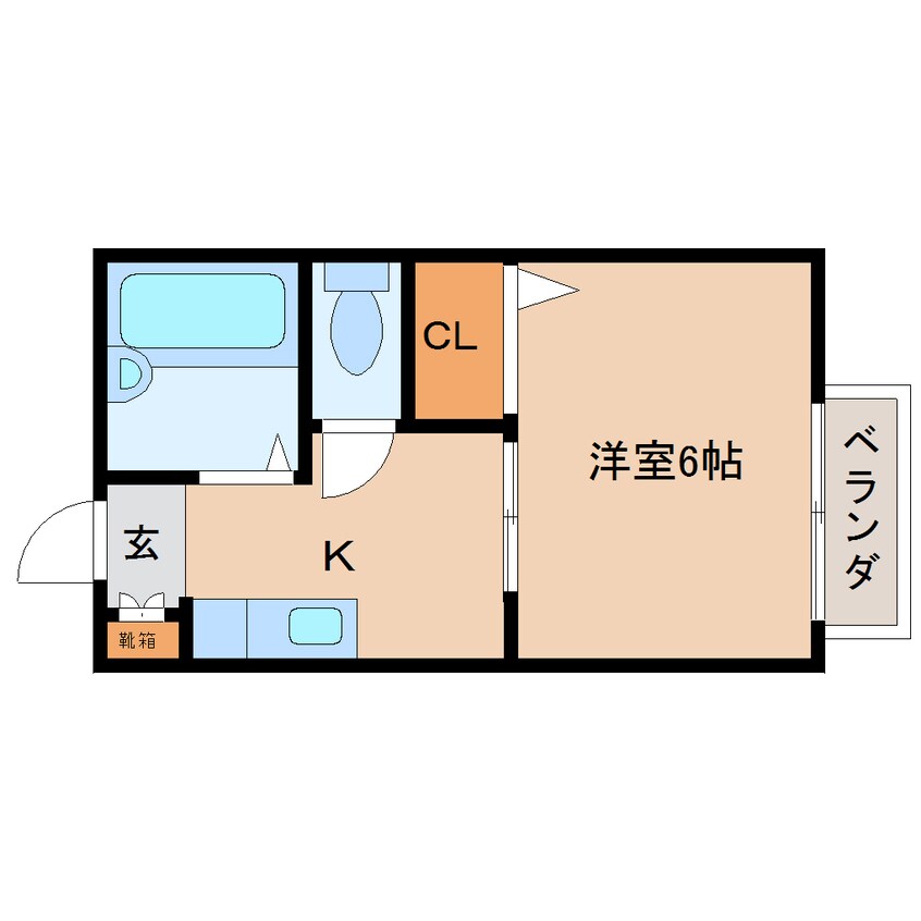 間取図 近鉄大阪線（近畿）/大和高田駅 徒歩10分 1階 築29年