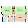 和歌山線/北宇智駅 徒歩3分 1階 築32年 2DKの間取り