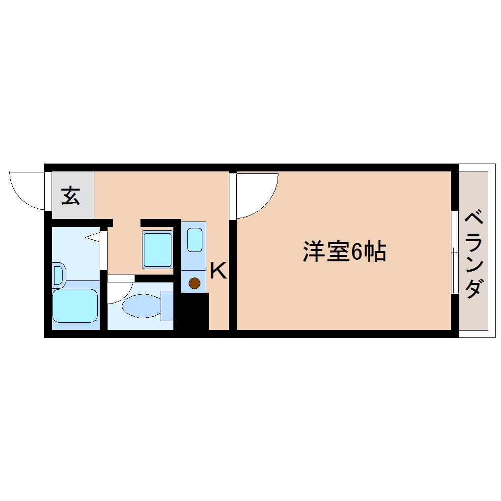 間取り図 近鉄南大阪線/高田市駅 徒歩3分 4階 築29年