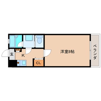 間取図 近鉄南大阪線/高田市駅 徒歩4分 1階 築27年