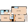 近鉄大阪線（近畿）/大和高田駅 徒歩16分 2階 築35年 2LDKの間取り