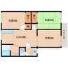近鉄御所線/近鉄新庄駅 徒歩6分 2階 築29年 3LDKの間取り