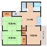 近鉄大阪線（近畿）/大和高田駅 徒歩13分 2階 築33年 3DKの間取り