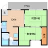 近鉄御所線/近鉄御所駅 徒歩7分 1階 築33年 2DKの間取り