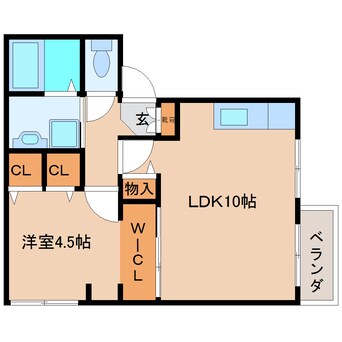 間取図 近鉄大阪線（近畿）/大和高田駅 徒歩10分 2階 築31年