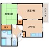 近鉄大阪線（近畿）/大和高田駅 徒歩10分 2階 築32年 2DKの間取り
