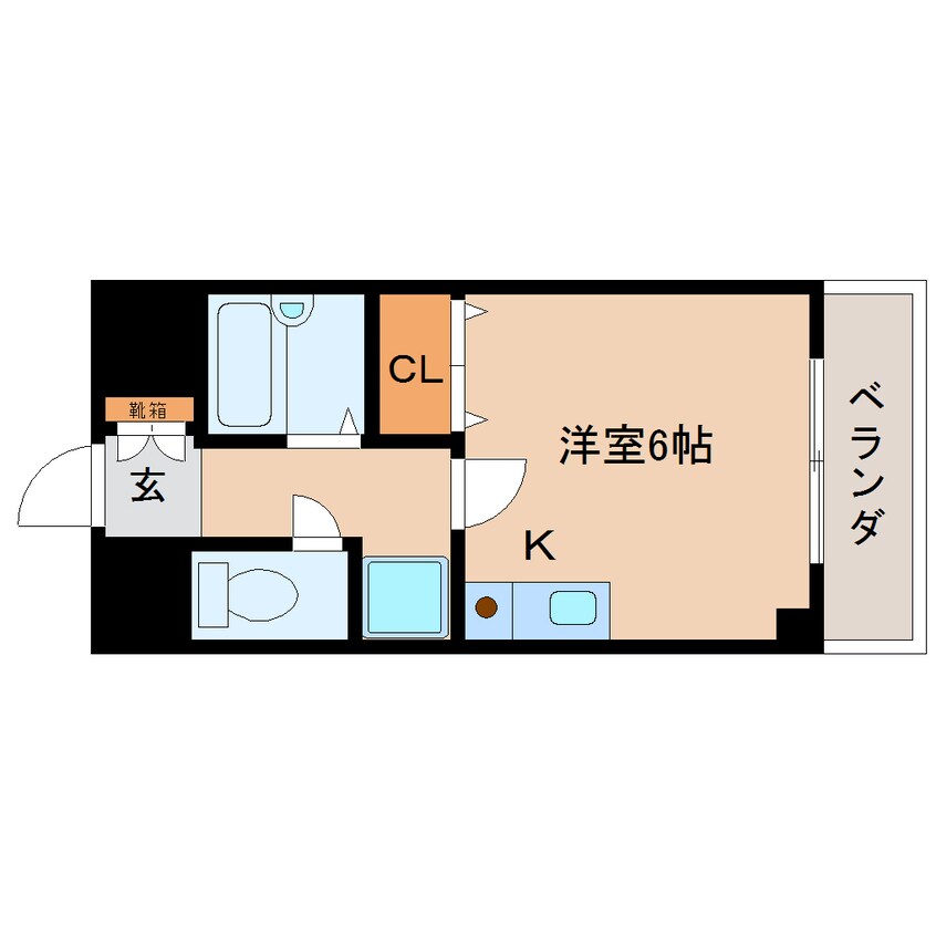 間取図 近鉄大阪線（近畿）/大和高田駅 徒歩7分 1階 築28年