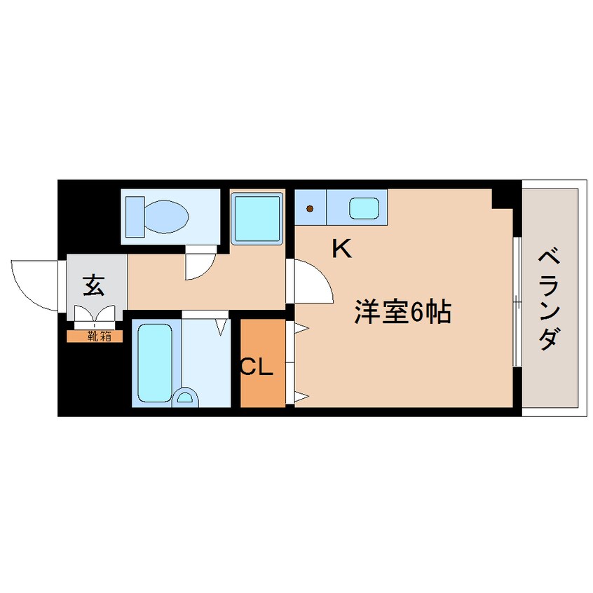 間取図 近鉄大阪線（近畿）/大和高田駅 徒歩7分 2階 築28年