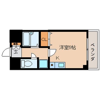 間取図 近鉄大阪線（近畿）/大和高田駅 徒歩7分 2階 築28年