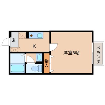 間取図 近鉄大阪線（近畿）/大和高田駅 徒歩7分 1階 築25年