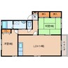 近鉄南大阪線/高田市駅 徒歩12分 2階 築28年 2LDKの間取り