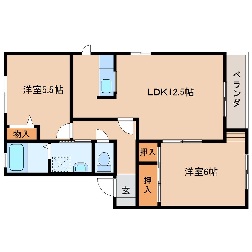 間取図 近鉄南大阪線/高田市駅 徒歩12分 1階 築27年