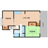近鉄南大阪線/高田市駅 徒歩9分 1階 築35年 2LDKの間取り