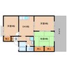 近鉄御所線/近鉄新庄駅 徒歩10分 1階 築29年 3DKの間取り