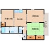 近鉄南大阪線/尺土駅 徒歩13分 2階 築24年 3DKの間取り