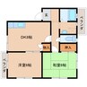 近鉄南大阪線/高田市駅 徒歩6分 2階 築28年 2DKの間取り