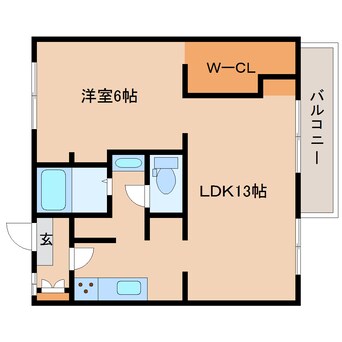 間取図 近鉄大阪線（近畿）/大和高田駅 バス14分大垣内下車:停歩4分 1階 築33年