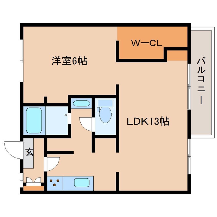 間取図 近鉄大阪線（近畿）/大和高田駅 バス14分大垣内下車:停歩4分 1階 築33年