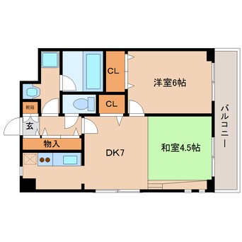 間取図 近鉄大阪線（近畿）/大和高田駅 徒歩2分 4階 築30年