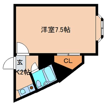 間取図 近鉄南大阪線/高田市駅 徒歩6分 3階 築34年