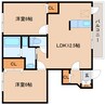 近鉄御所線/近鉄新庄駅 徒歩17分 1階 築22年 2LDKの間取り