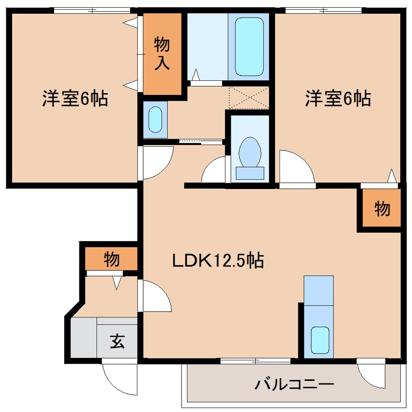 間取図 近鉄御所線/近鉄新庄駅 徒歩17分 1階 築22年