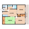 近鉄南大阪線/高田市駅 徒歩12分 3階 築30年 3LDKの間取り