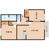和歌山線/大和新庄駅 徒歩8分 2階 築22年 2LDKの間取り