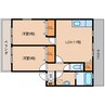 近鉄南大阪線/尺土駅 徒歩6分 1階 築22年 2LDKの間取り
