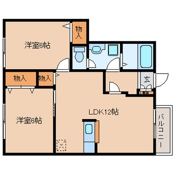 間取図 近鉄御所線/近鉄御所駅 徒歩10分 1階 築21年