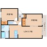 近鉄御所線/近鉄新庄駅 徒歩6分 1階 築21年 2LDKの間取り