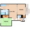 和歌山線/大和二見駅 徒歩8分 2階 築21年 2LDKの間取り
