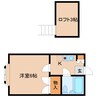 近鉄大阪線（近畿）/大和高田駅 徒歩10分 2階 築36年 1Kの間取り