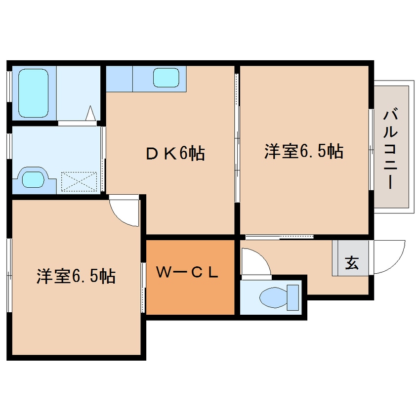 間取図 近鉄大阪線（近畿）/大和高田駅 バス10分疋相下車:停歩3分 1階 築20年