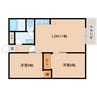 近鉄御所線/近鉄御所駅 徒歩11分 2階 築29年 2LDKの間取り