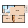 近鉄御所線/近鉄御所駅 徒歩11分 2階 築29年 2LDKの間取り