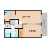 近鉄南大阪線/高田市駅 徒歩10分 2階 築19年 1LDKの間取り