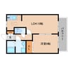 近鉄南大阪線/高田市駅 徒歩10分 2階 築19年 1LDKの間取り