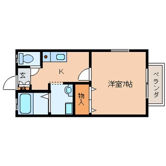 間取図 和歌山線/五条駅 徒歩10分 1階 築27年
