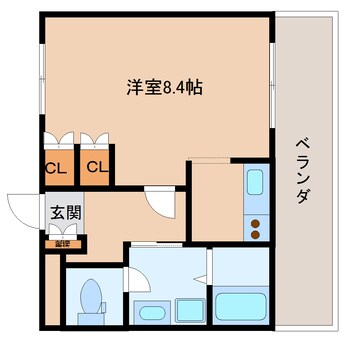 間取図 和歌山線/玉手駅 徒歩10分 2階 築18年