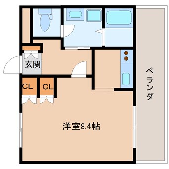 間取図 和歌山線/玉手駅 徒歩10分 2階 築18年