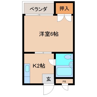 間取図 近鉄大阪線（近畿）/大和高田駅 徒歩7分 1階 築29年