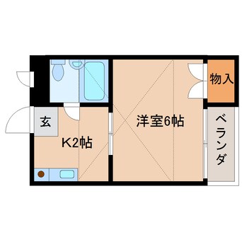 間取図 近鉄大阪線（近畿）/大和高田駅 徒歩7分 3階 築29年