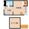 近鉄大阪線（近畿）/大和高田駅 徒歩7分 3階 築30年 1Kの間取り